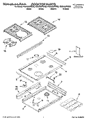 COOKTOP PARTS Diagram and Parts List for KGSA906PBL02  KitchenAid Range