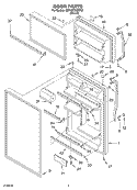 Part Location Diagram of WP2201062 Whirlpool Door Trim