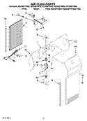 AIR FLOW PARTS Diagram and Parts List for KSCS23FTMS02  KitchenAid Refrigerator