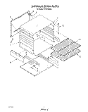 INTERNAL OVEN Diagram and Parts List for SF310PERW5  Whirlpool Range