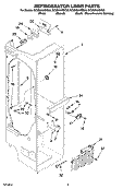 REFRIGERATOR LINER PARTS Diagram and Parts List for GC3NHAXST00  Whirlpool Refrigerator