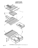 SHELF Diagram and Parts List for ET16EK1PWR0  Whirlpool Refrigerator