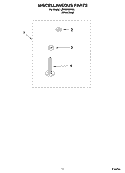 MISCELLANEOUS  PARTS, OPTIONAL PARTS (NOT INCLUDED) Diagram and Parts List for LSW9750PW2  Whirlpool Washer