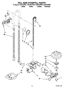 FILL AND OVERFILL PARTS Diagram and Parts List for KUDK03ITBT1  KitchenAid Dishwasher