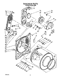 BULKHEAD, LIT/OPTIONAL Diagram and Parts List for CG2951XSW3  Whirlpool Dryer