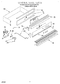 CONTROL PANEL Diagram and Parts List for SB160PEEQ2  Whirlpool Wall Oven