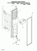 FREEZER DOOR PARTS Diagram and Parts List for GS5SVAXVB01  Whirlpool Refrigerator