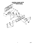 CONTROL PANEL Diagram and Parts List for RF316PXYN3  Whirlpool Range