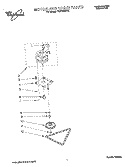 MOTOR AND DRIVE, LIT/OPTIONAL Diagram and Parts List for TC8750XBP0  Whirlpool Trash Compactor