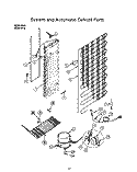 SYSTEM AND AUTOMATIC DEFROST Diagram and Parts List for 8624W0A  Roper Refrigerator