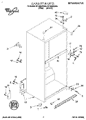 CABINET Diagram and Parts List for ET18HNXDW03  Whirlpool Refrigerator