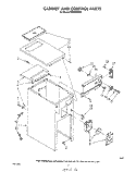 CABINET AND CONTROL Diagram and Parts List for TF8500XRP0  Whirlpool Trash Compactor