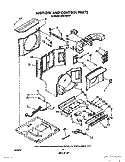 AIRFLOW AND CONTROL Diagram and Parts List for ACQ102XW1  Whirlpool Air Conditioner