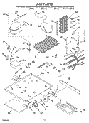 UNIT PARTS Diagram and Parts List for KSCS25FKSS02  KitchenAid Refrigerator