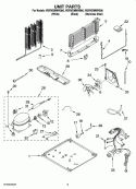 UNIT PARTS Diagram and Parts List for W2RXEMMWB00  Whirlpool Refrigerator
