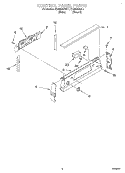 CONTROL PANEL Diagram and Parts List for KERI500HAL1  KitchenAid Range