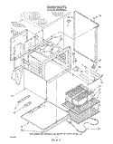 OVEN Diagram and Parts List for RF4400XLW4  Whirlpool Range