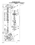 GEARCASE Diagram and Parts List for KAWE460WAL3  KitchenAid Washer