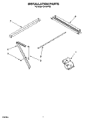 INSTALLATION PARTS Diagram and Parts List for CA15WYS0  Crosley Air Conditioner