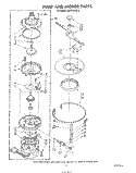 PUMP AND MOTOR Diagram and Parts List for DU7216XS0  Whirlpool Dishwasher