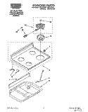 COOKTOP, LIT/OPTIONAL Diagram and Parts List for FEP310YW1  Roper Range