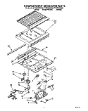 COMPARTMENT SEPARATOR Diagram and Parts List for ET18PKXWW00  Whirlpool Refrigerator