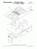 Part Location Diagram of W10296933 Whirlpool COOKTOP