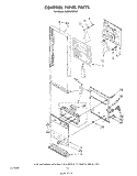 CONTROL PANEL Diagram and Parts List for SM958PEPW1  Whirlpool Range