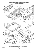 BREAKER AND PARTITION Diagram and Parts List for EHT171XKWR0  Whirlpool Refrigerator
