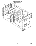 OVEN DOOR Diagram and Parts List for KEMI300VBL2  KitchenAid Microwave Oven Combo