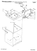 TOP AND CABINET, LIT/OPTIONAL Diagram and Parts List for KAWE567WWH0  KitchenAid Washer