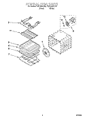 INTERNAL OVEN PARTS Diagram and Parts List for YGSC308PJB0  Whirlpool Microwave Oven Combo