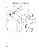 CABINET AND CONTROL Diagram and Parts List for JJTF8500XLP5  Whirlpool Trash Compactor