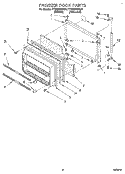 FREEZER DOOR Diagram and Parts List for TT18DKXBN01  Estate Refrigerator