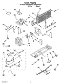 UNIT PARTS Diagram and Parts List for ER8VHMXTL01  Whirlpool Refrigerator