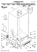 CABINET PARTS Diagram and Parts List for GS6NVEXST03  Whirlpool Refrigerator