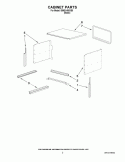 CABINET PARTS Diagram and Parts List for IBMS1455XB0  Whirlpool Microwave
