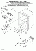 REFRIGERATOR LINER PARTS Diagram and Parts List for KBLS22EVMS00  KitchenAid Refrigerator