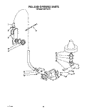 FILL AND OVERFILL Diagram and Parts List for KUDP220T5  KitchenAid Dishwasher