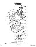 COOKTOP Diagram and Parts List for RE960PXVN4  Whirlpool Range