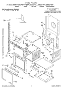 OVEN, LITERATURE Diagram and Parts List for KEMS307GBS1  KitchenAid Microwave Oven Combo