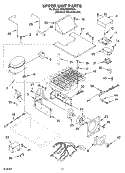 UPPER UNIT PARTS Diagram and Parts List for KSSO36FMX00  KitchenAid Refrigerator