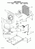UNIT PARTS, OPTIONAL PARTS (NOT INCLUDED) Diagram and Parts List for KUIS15NRTT2  KitchenAid Ice Maker