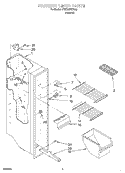 FREEZER LINER Diagram and Parts List for 4YED20TKFN02  Whirlpool Refrigerator