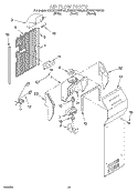 AIR FLOW Diagram and Parts List for KSRS27FGBT03  KitchenAid Refrigerator