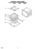 INTERNAL OVEN PARTS Diagram and Parts List for KEBC206KSS03  KitchenAid Wall Oven