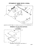 ROTISSERIE , GRIDDLE Diagram and Parts List for RS576PXP0  Whirlpool Range