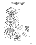 REFRIGERATOR SHELF Diagram and Parts List for 8ED25DQXAN00  Whirlpool Refrigerator