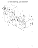 DRYER FRONT PANEL AND DOOR Diagram and Parts List for KGLC500THT0  KitchenAid Washer Dryer Combo