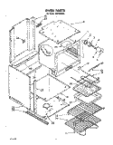 OVEN, LIT/OPTIONAL Diagram and Parts List for RB700PXS0  Whirlpool Wall Oven